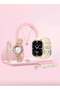 A58 Plus 7-in-1 Gold Colour Women Smartwatch Jewelry Gift Set – 2.02” Bluetooth Calling S