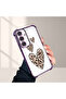 Samsung Galaxy S24 Compatible Transparent Silicone Flutter Protective Case Leopard Patterns