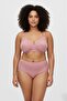 Powder Pink Plus Size Wire Free Non-Padded Patterned Shaping / Sculpting Bra C Cup Minimizer Everyday Comfort - 3