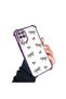 Samsung Galaxy M12/A12 Compatible Transparent Silicone Flutter Protective Case Heart Patterns - 2