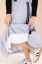 Gray Striped Balloon Skirt Long Sleeve Bodysuit 2-Piece Girls' Set 23465 - 7