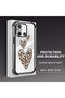 Xiaomi Redmi 12C Compatible Transparent Silicone Flutter Protective Case Leopard Patterns - 4