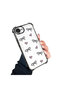iPhone 16E Compatible Transparent Silicone Flutter Protective Case Heart Patterns - 2