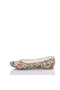 Valentine's Day Themed Multicolored Women's Ballerinas - 5