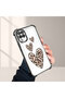 Samsung Galaxy A12/M12 Compatible Transparent Silicone Flutter Protective Case Leopard Patterns