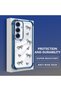 Samsung Galaxy S25 Compatible Transparent Silicone Flutter Protective Case Heart Patterns - 3