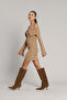 Madonna Collar Zipper Dress - 2