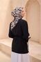 Grey Geometric Pattern 100% Twill Silk Scarf 4117 - 84
