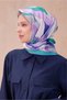 Flower Pattern Silk Scarf 4108D Twill - 2