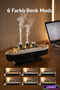 Titanic Ship Model Ultrasonic Humidifier Essential Oil Aroma Diffuser 250ml Colorful Night Lamps - 6