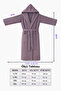 Hooded Men's / Women's Bathrobe Large Size Silvia - 4