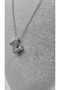 Stainless Steel Silver Color Zircon Stone Letter Necklace -Z- Letter - 3
