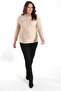 Trend42Plus Plus Size Pocket Detailed Knitwear Beige Jacket - 4