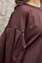 Brown Blouse Skirt Two-Piece Set - 5