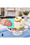 Set of 2 Silicone Dough Rolling Mats with Scale and Set of 3 Dough Scraper Decorators - 2