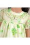 Apple-colored embroidered dress - 3