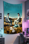 Gamer Wall Cloth, Playstation Xbox – Movie Themed, High-Quality Fabric, Tapestry Wall Carpet