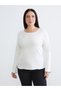 Navy Blue Large Size Crew Neck Women's T-Shirt 2-Pack - 4