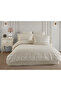 Wafel Comforter Set Single 4 Pieces - Sand