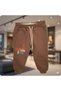 Trend Children's Boys' Brown Stronger Lettering Printed Bottom Top Tracksuit Set - 3