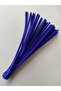 50 Pieces of Navy Blue Chenille, Fuzzy Wire Suitable for Flower Making, 30 cm 6 mm - 4