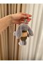 Cat Bag Gray Cute Rabbit Charm - 4
