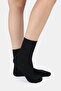 Bamboo Women's Elastic-Free Black Socks Stitch-Free Premium Socks Non-Squeezing Socks Leave No Marks - 6