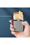 Cigarette box Built-in electric lighter Rechargeable Magnetic capacity 20pcs Modern smart gift. - 4