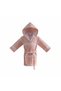 Children's Hooded Cotton Bathrobe, Soft Textured, with Pockets, with Belt, Unisex Bathrobe - 4