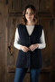 Mother's Vest Classic Knitted Wool Cotton Blend