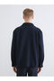 Rmz clothing end of season deals navy blue relaxed fit men's shirt jacket - 4