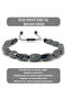 Certified Twisted Hematite Natural Stone Macrame Bracelet - 5