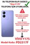 Printed Silicone Case Compatible with Vivo Y17S with Blue Sea Shell and Star Pattern - 2