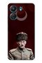 حافظة سيليكون متوافقة مع هاتف Redmi 13C Moon Star and Commander Ataturk مطبوع