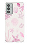 Samsung Galaxy M13-M23 Compatible Pink Starfish and Shell Printed Silicone Case