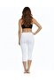 Buy Thin Belted Modal Non-Marking Capri Leggings Ozt404 - 2