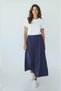 Women's Modal Fabric Elastic Waist Midi Skirt - 2