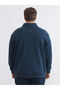 Lcw Visionlarge Size Polo Collar Men's Sweatshirt - 4