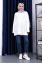 Ecru Embroidered Detailed Sweatshirt - 2
