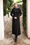 Black Buttoned Knitwear Dress - 2