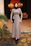 Mink Buttoned Knitwear Dress