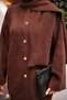 Angora Soft Knit Cardigan with Brown Scarf Detail - 3