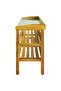 Potting Bench with 2 Shelves Solid Acacia Wood and Zinc - 4