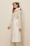 Hooded Waist-Tie Coat 90614 - 3