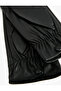 Button Detailed Faux Leather Gloves - 4