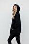 Women's Zippered Hooded Sweatshirt Cardigan Oversized Comfortable Fit - 2