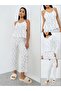 Pack of 3 - Ditsy Floral Ruched Front Lace Detail Cami, Shirt and Pyjama Set