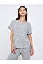 Polka Dot Print Ribbed T-Shirt and Pyjama Set - 2