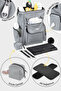 Welgro Luxella Mother Baby Care Bag, with Bottom Opening, Pacifier Bag, Gray - 2