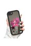 Mirror Phone Case Compatible with iPhone 7/8/Se 2020 2022 Black Silicone Protected Barbie Patterns - 4